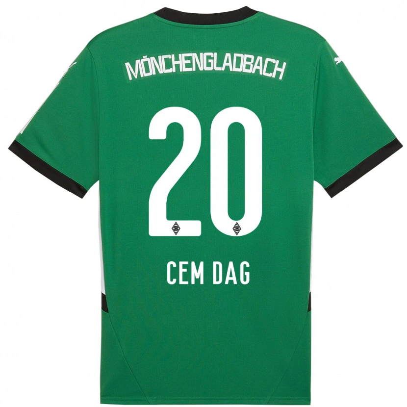 Danxen Kinder Cem Dag #20 Grün Weiß Auswärtstrikot Trikot 2024/25 T-Shirt Schweiz