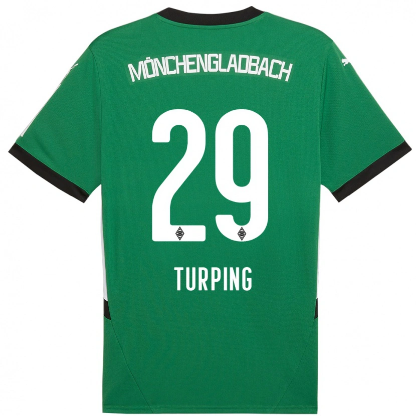 Danxen Kinder Selim Turping #29 Grün Weiß Auswärtstrikot Trikot 2024/25 T-Shirt Schweiz