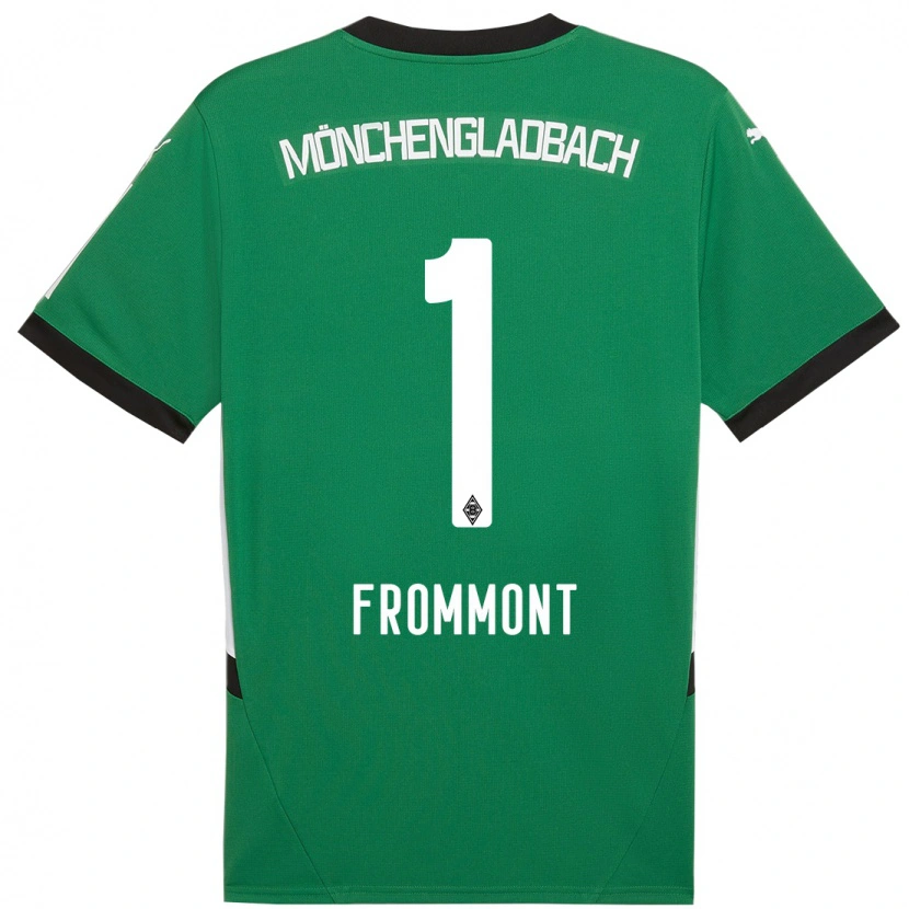 Danxen Kinder Romina Frommont #1 Grün Weiß Auswärtstrikot Trikot 2024/25 T-Shirt Schweiz