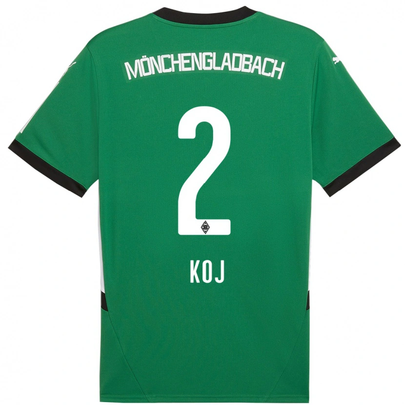 Danxen Kinder Julia Koj #2 Grün Weiß Auswärtstrikot Trikot 2024/25 T-Shirt Schweiz