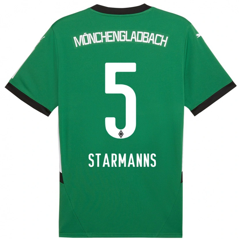 Danxen Kinder Sandra Starmanns #5 Grün Weiß Auswärtstrikot Trikot 2024/25 T-Shirt Schweiz