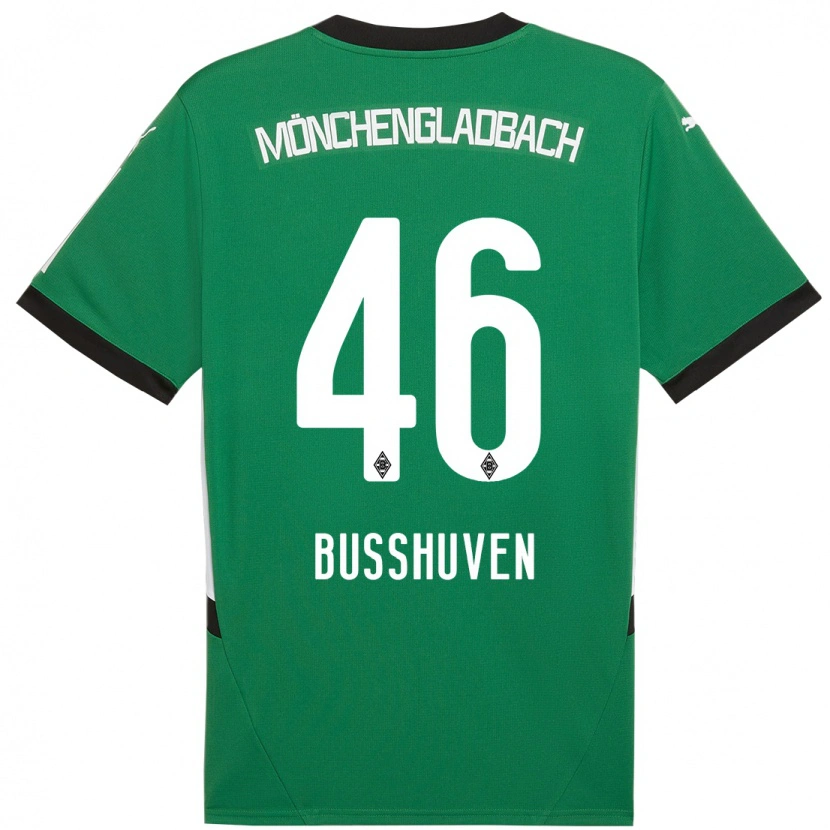 Danxen Kinder Alina Busshuven #46 Grün Weiß Auswärtstrikot Trikot 2024/25 T-Shirt Schweiz