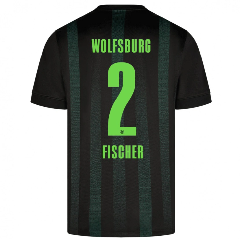 Danxen Kinder Kilian Fischer #2 Dunkelgrün Auswärtstrikot Trikot 2024/25 T-Shirt Schweiz