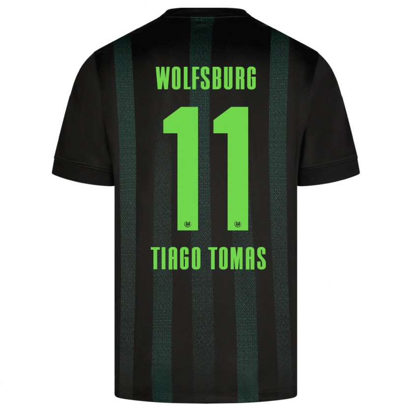 Danxen Kinder Tiago Tomás #11 Dunkelgrün Auswärtstrikot Trikot 2024/25 T-Shirt Schweiz