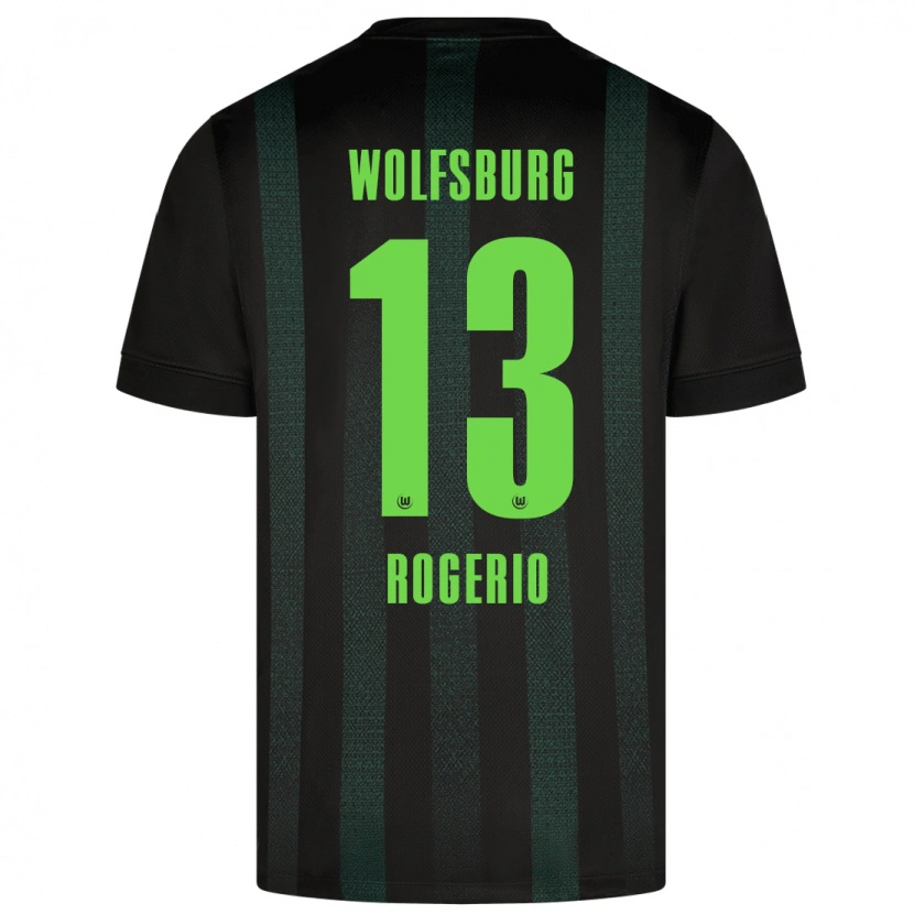 Danxen Kinder Rogério #13 Dunkelgrün Auswärtstrikot Trikot 2024/25 T-Shirt Schweiz