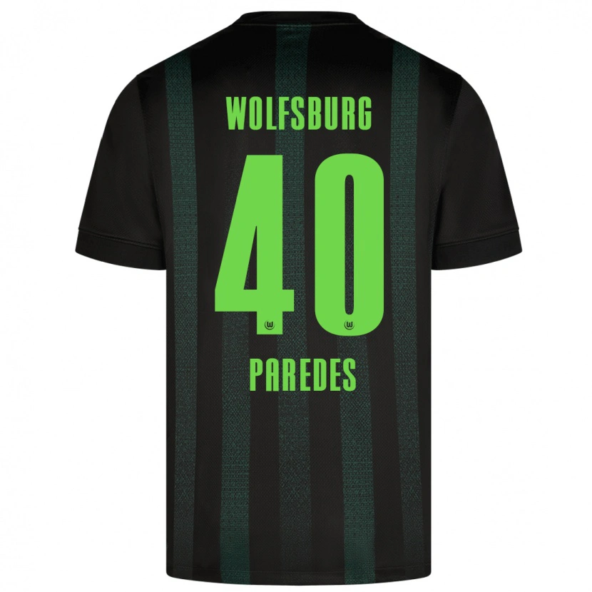 Danxen Kinder Kevin Paredes #40 Dunkelgrün Auswärtstrikot Trikot 2024/25 T-Shirt Schweiz