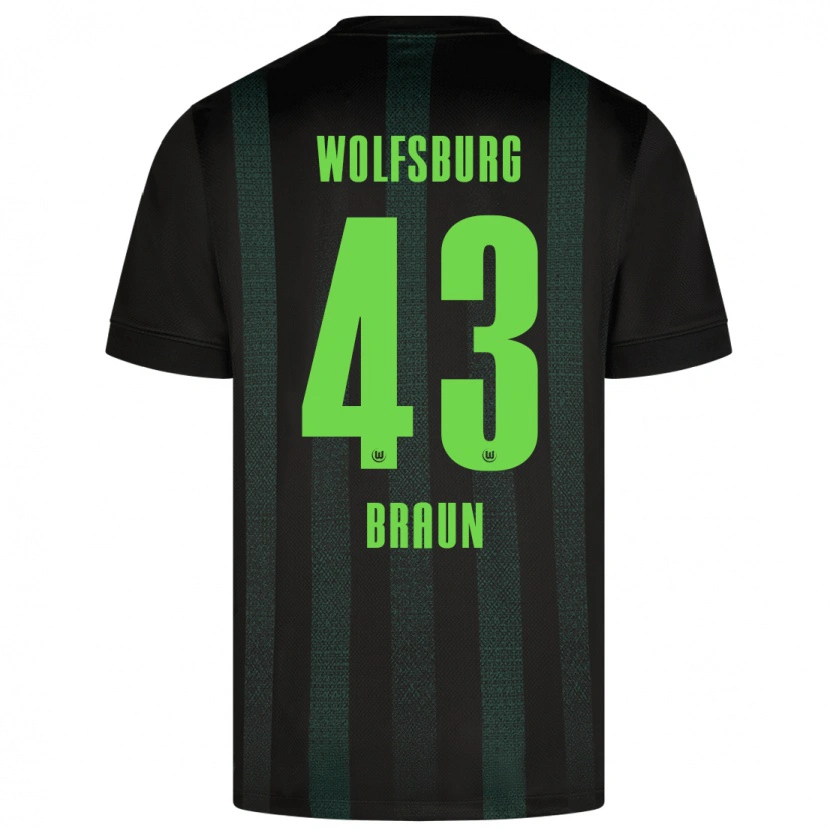 Danxen Kinder Manuel Braun #43 Dunkelgrün Auswärtstrikot Trikot 2024/25 T-Shirt Schweiz