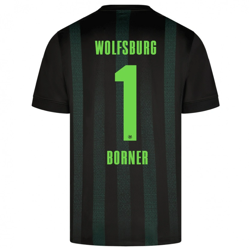 Danxen Kinder Benedikt Börner #1 Dunkelgrün Auswärtstrikot Trikot 2024/25 T-Shirt Schweiz