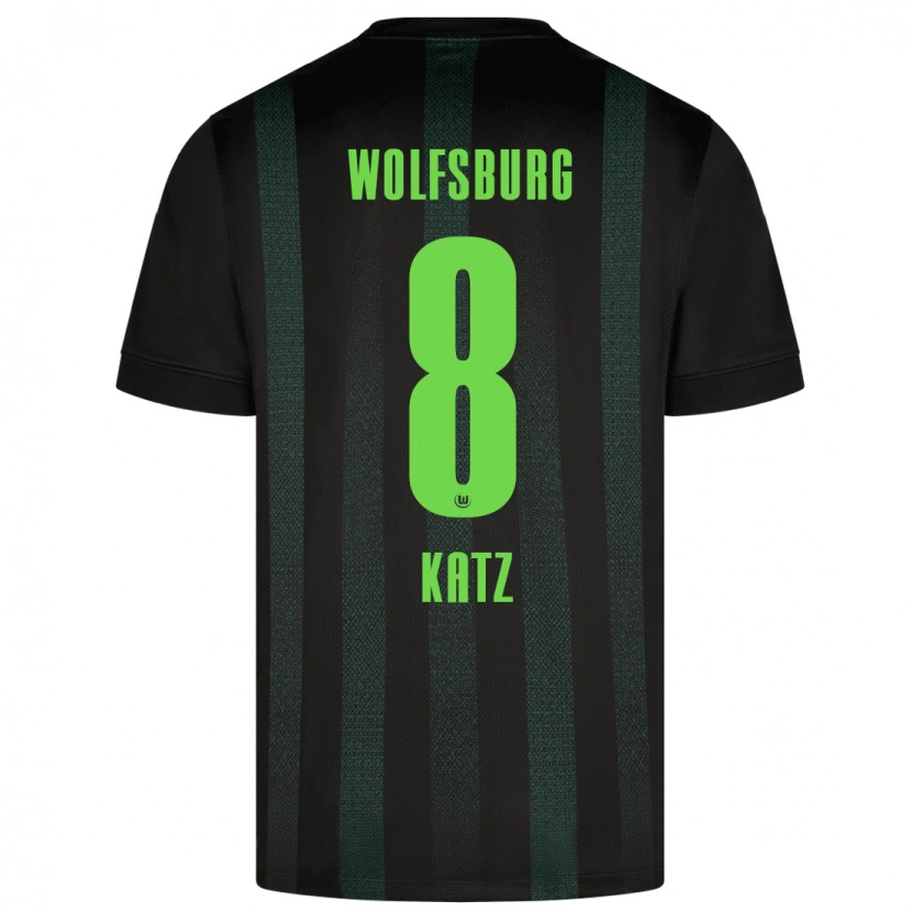 Danxen Kinder Bruno Katz #8 Dunkelgrün Auswärtstrikot Trikot 2024/25 T-Shirt Schweiz