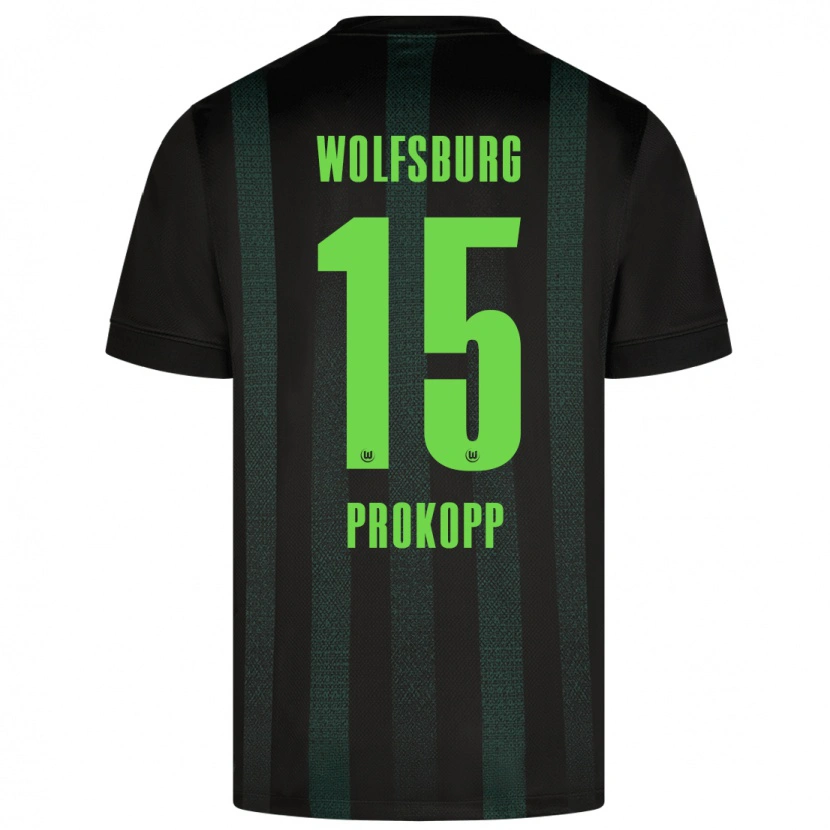 Danxen Kinder Oskar Prokopp #15 Dunkelgrün Auswärtstrikot Trikot 2024/25 T-Shirt Schweiz