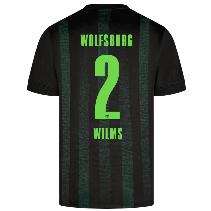 Danxen Kinder Lynn Wilms #2 Dunkelgrün Auswärtstrikot Trikot 2024/25 T-Shirt Schweiz