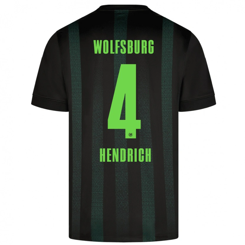 Danxen Kinder Kathrin Hendrich #4 Dunkelgrün Auswärtstrikot Trikot 2024/25 T-Shirt Schweiz