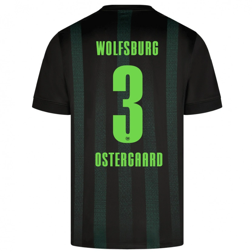 Danxen Kinder Christian Östergaard #3 Dunkelgrün Auswärtstrikot Trikot 2024/25 T-Shirt Schweiz