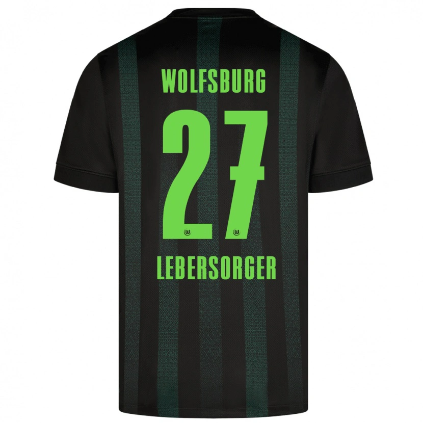 Danxen Kinder Kevin Lebersorger #27 Dunkelgrün Auswärtstrikot Trikot 2024/25 T-Shirt Schweiz