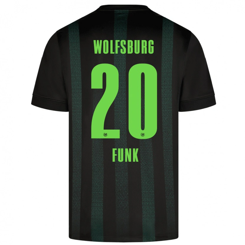 Danxen Kinder Jonah Funk #20 Dunkelgrün Auswärtstrikot Trikot 2024/25 T-Shirt Schweiz