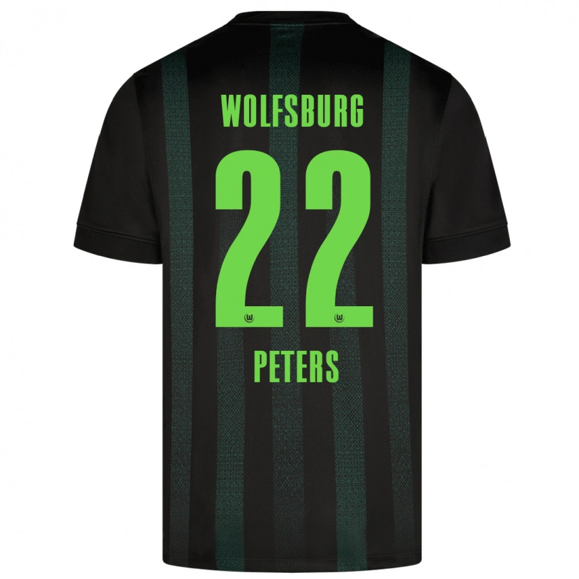 Danxen Kinder Laurin Peters #22 Dunkelgrün Auswärtstrikot Trikot 2024/25 T-Shirt Schweiz