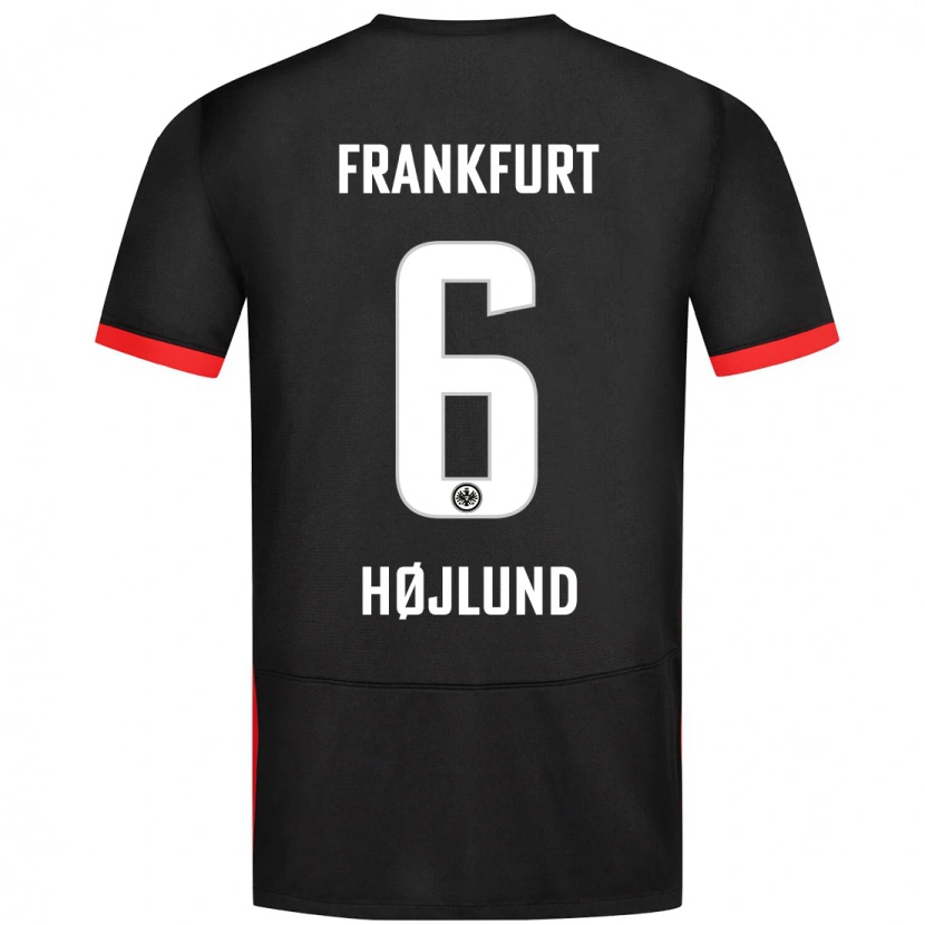 Danxen Kinder Oscar Højlund #6 Schwarz Auswärtstrikot Trikot 2024/25 T-Shirt Schweiz