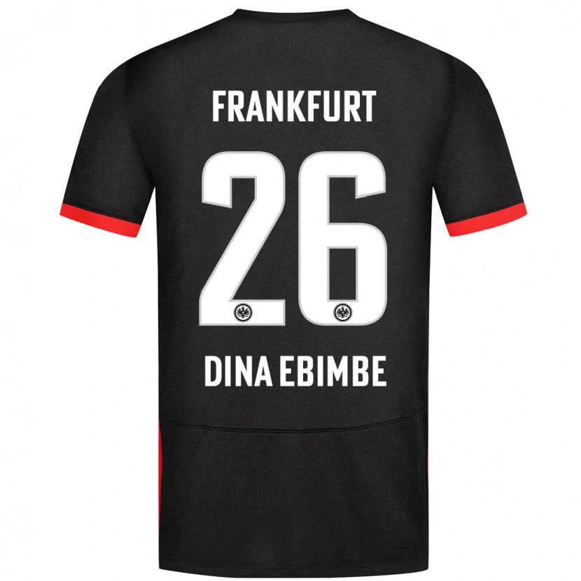 Danxen Kinder Junior Dina Ebimbe #26 Schwarz Auswärtstrikot Trikot 2024/25 T-Shirt Schweiz