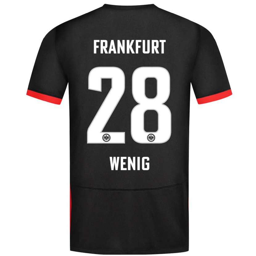 Danxen Kinder Marcel Wenig #28 Schwarz Auswärtstrikot Trikot 2024/25 T-Shirt Schweiz