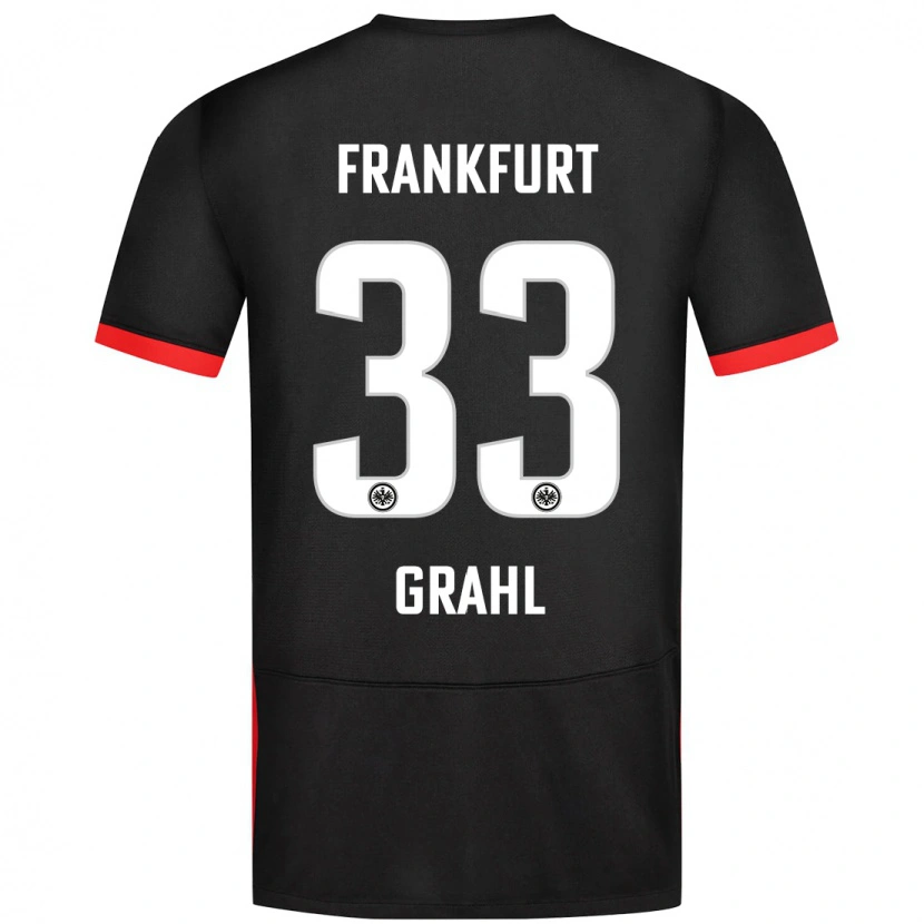 Danxen Kinder Jens Grahl #33 Schwarz Auswärtstrikot Trikot 2024/25 T-Shirt Schweiz