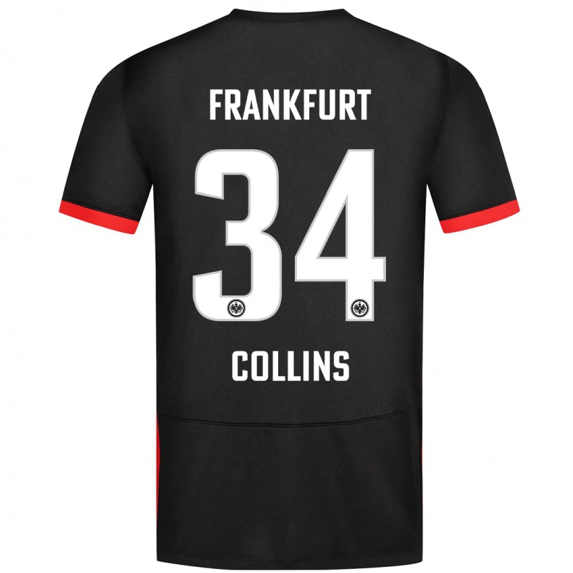 Danxen Kinder Nnamdi Collins #34 Schwarz Auswärtstrikot Trikot 2024/25 T-Shirt Schweiz