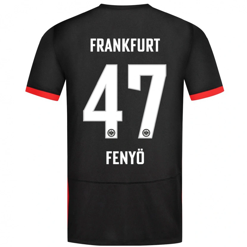 Danxen Kinder Noah Fenyő #47 Schwarz Auswärtstrikot Trikot 2024/25 T-Shirt Schweiz