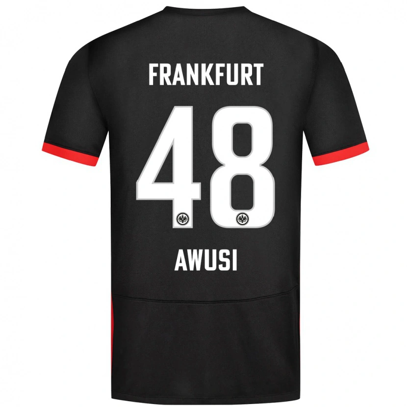 Danxen Kinder Junior Awusi #48 Schwarz Auswärtstrikot Trikot 2024/25 T-Shirt Schweiz