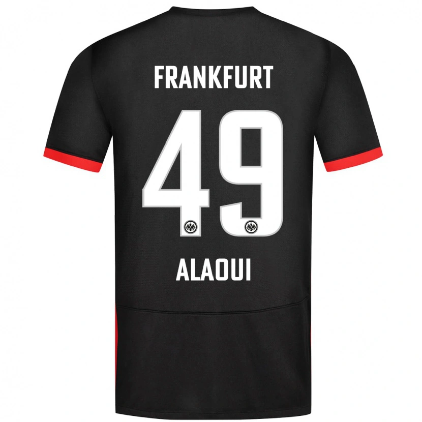 Danxen Kinder Anas Alaoui #49 Schwarz Auswärtstrikot Trikot 2024/25 T-Shirt Schweiz