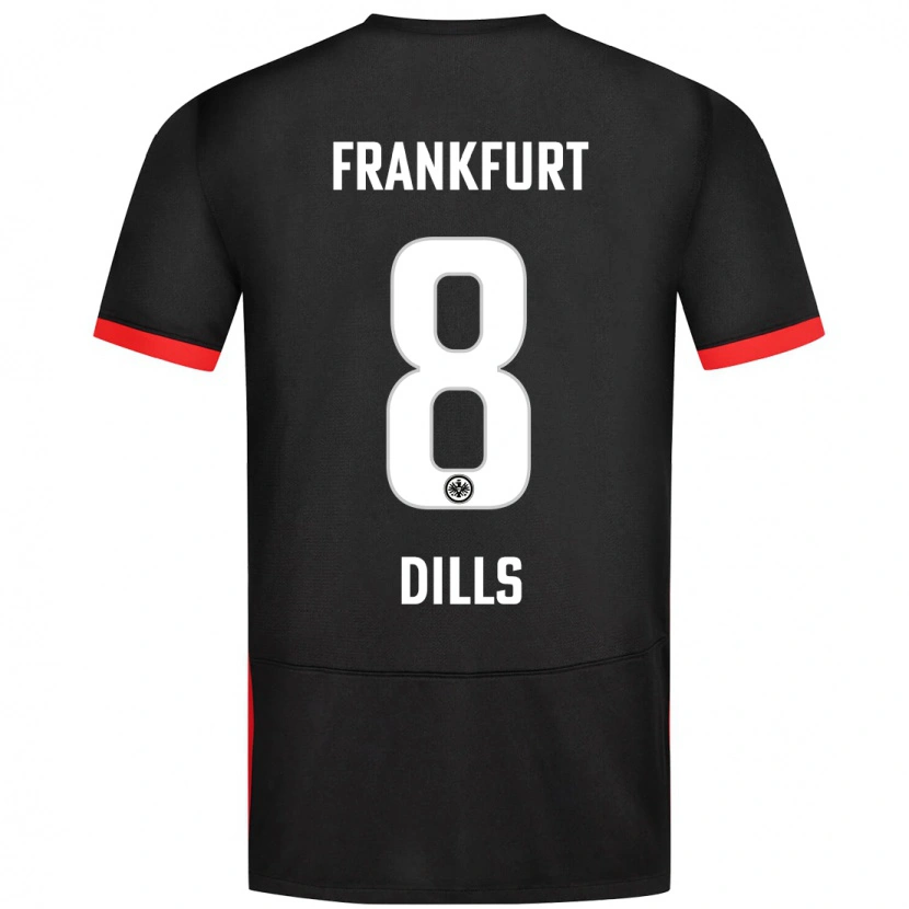 Danxen Kinder Marvin Dills #8 Schwarz Auswärtstrikot Trikot 2024/25 T-Shirt Schweiz