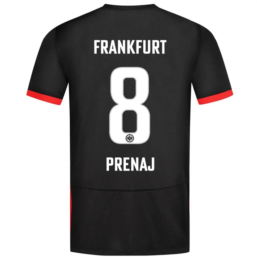 Danxen Kinder Christian Prenaj #8 Schwarz Auswärtstrikot Trikot 2024/25 T-Shirt Schweiz