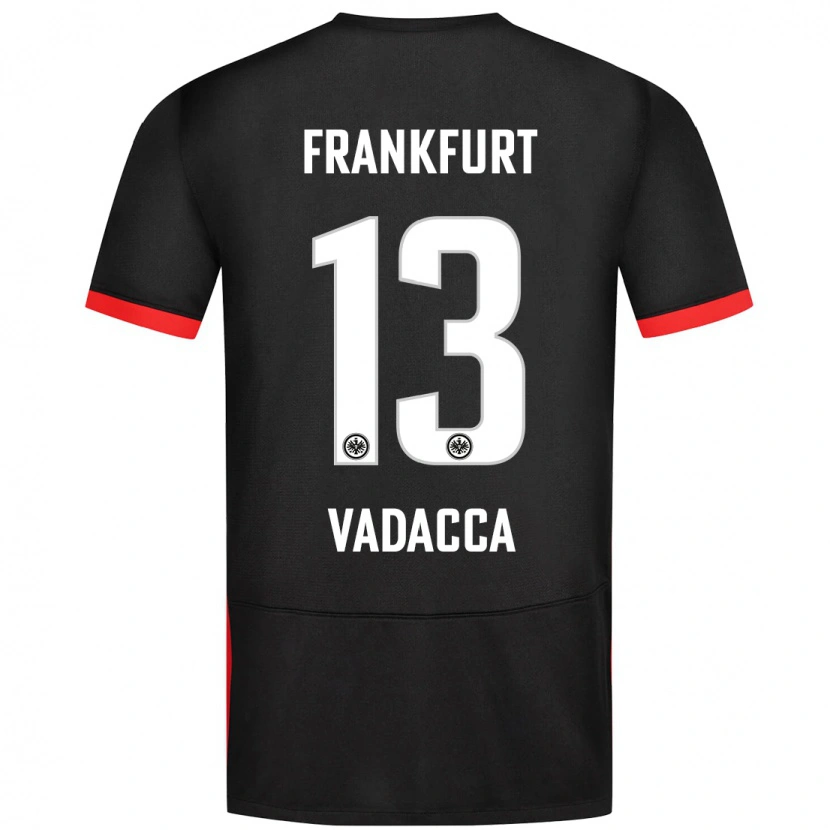 Danxen Kinder Gianni Vadacca #13 Schwarz Auswärtstrikot Trikot 2024/25 T-Shirt Schweiz