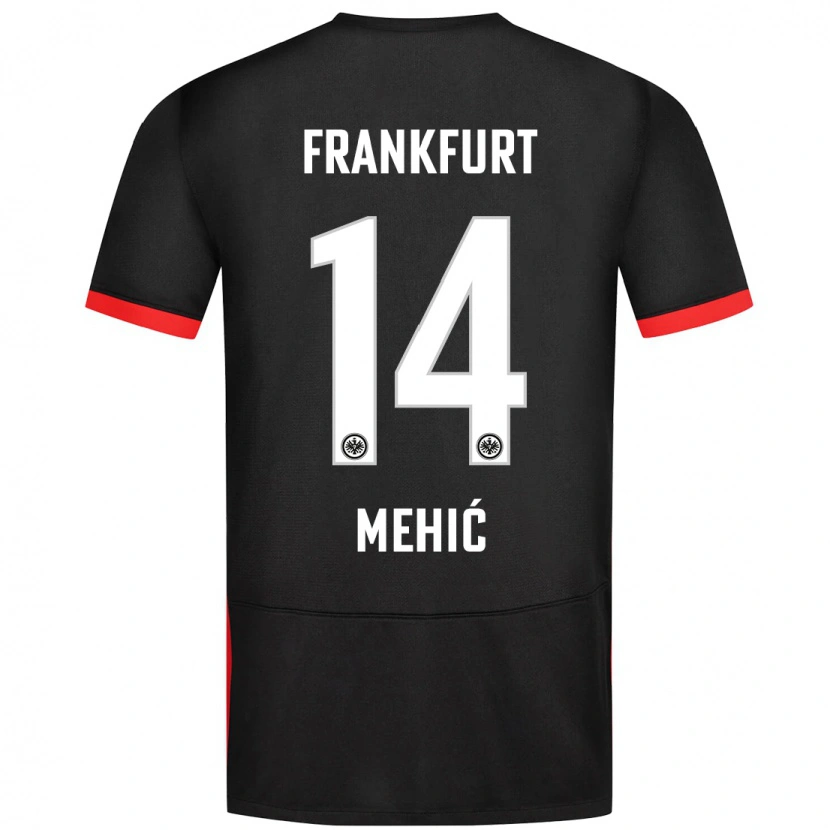 Danxen Kinder Liam Mehić #14 Schwarz Auswärtstrikot Trikot 2024/25 T-Shirt Schweiz