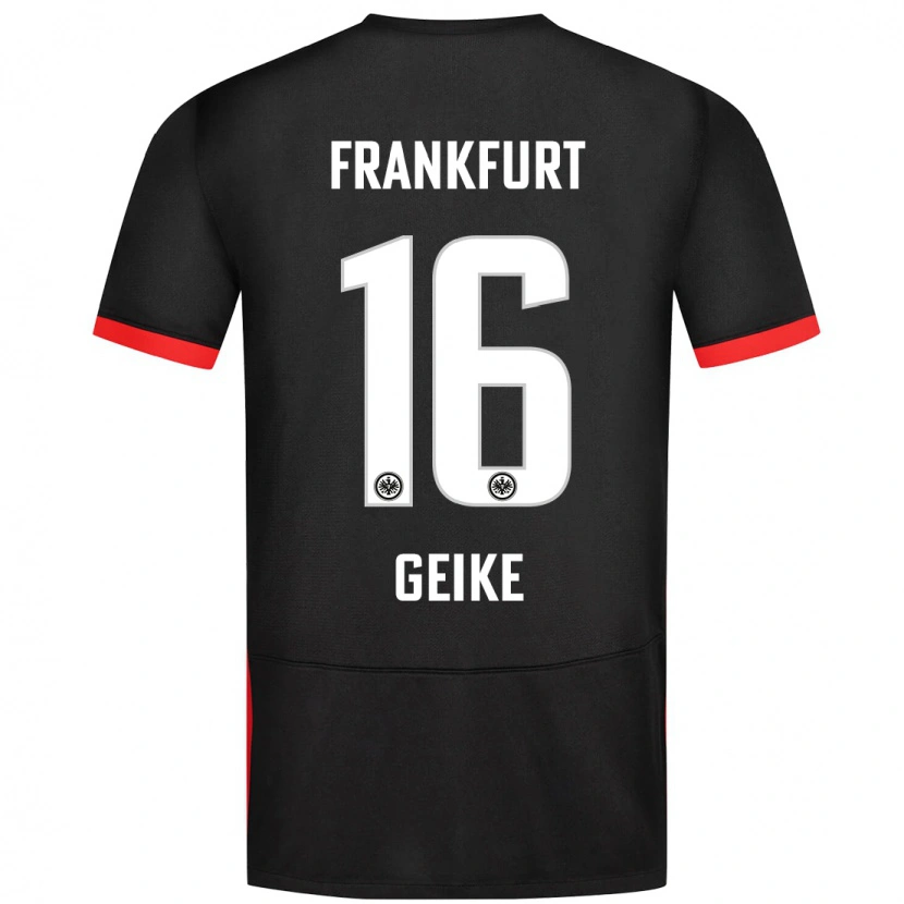 Danxen Kinder Jonah Geike #16 Schwarz Auswärtstrikot Trikot 2024/25 T-Shirt Schweiz