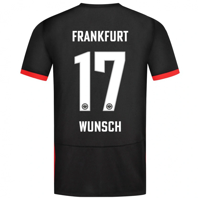 Danxen Kinder Paul Wünsch #17 Schwarz Auswärtstrikot Trikot 2024/25 T-Shirt Schweiz