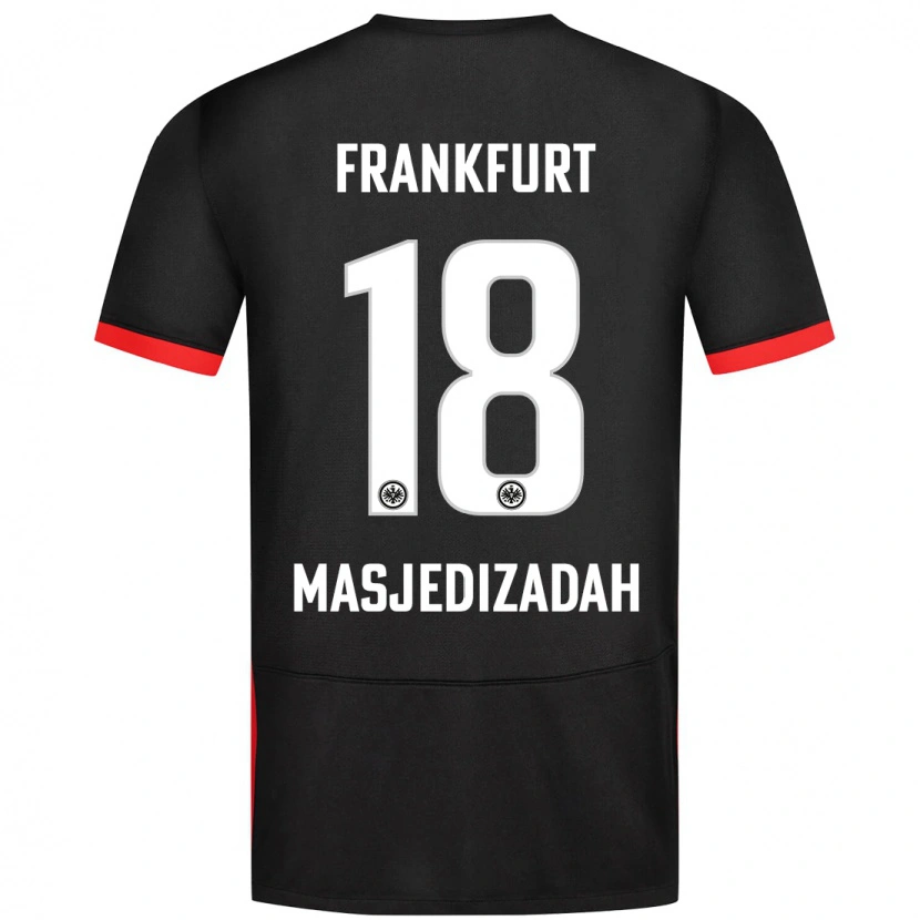 Danxen Kinder Abolfazl Masjedizadah #18 Schwarz Auswärtstrikot Trikot 2024/25 T-Shirt Schweiz