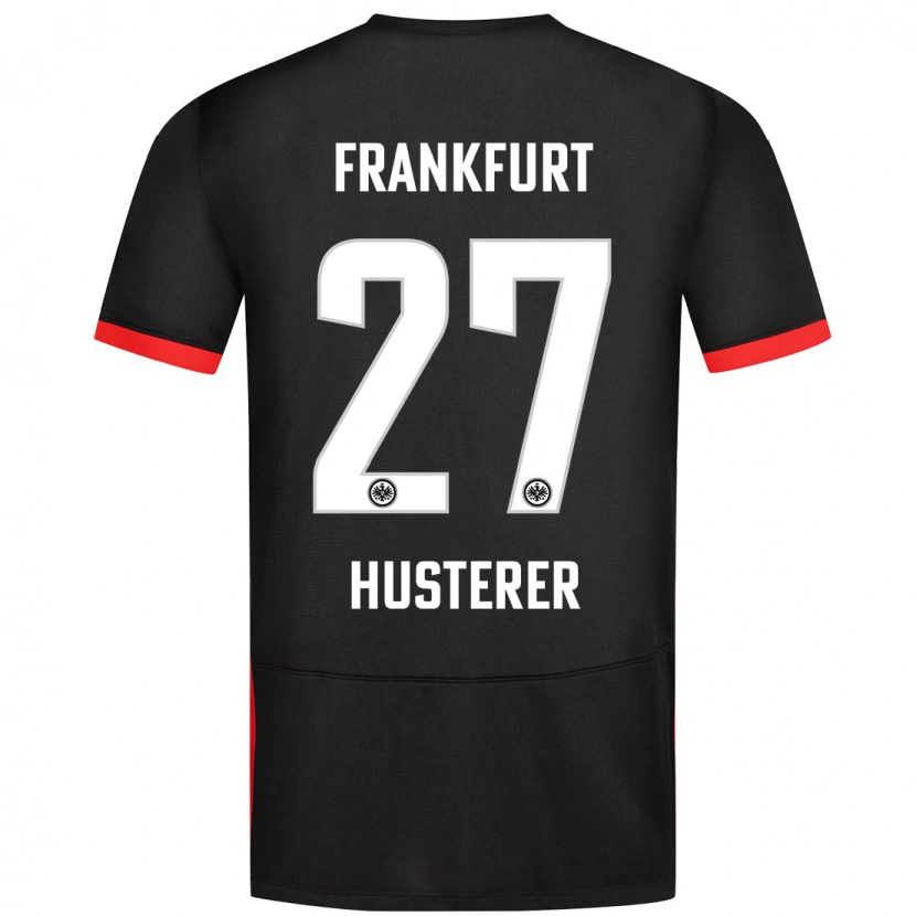 Danxen Kinder Lean Husterer #27 Schwarz Auswärtstrikot Trikot 2024/25 T-Shirt Schweiz