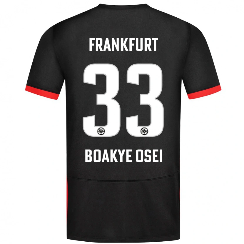 Danxen Kinder Derek Boakye-Osei #33 Schwarz Auswärtstrikot Trikot 2024/25 T-Shirt Schweiz