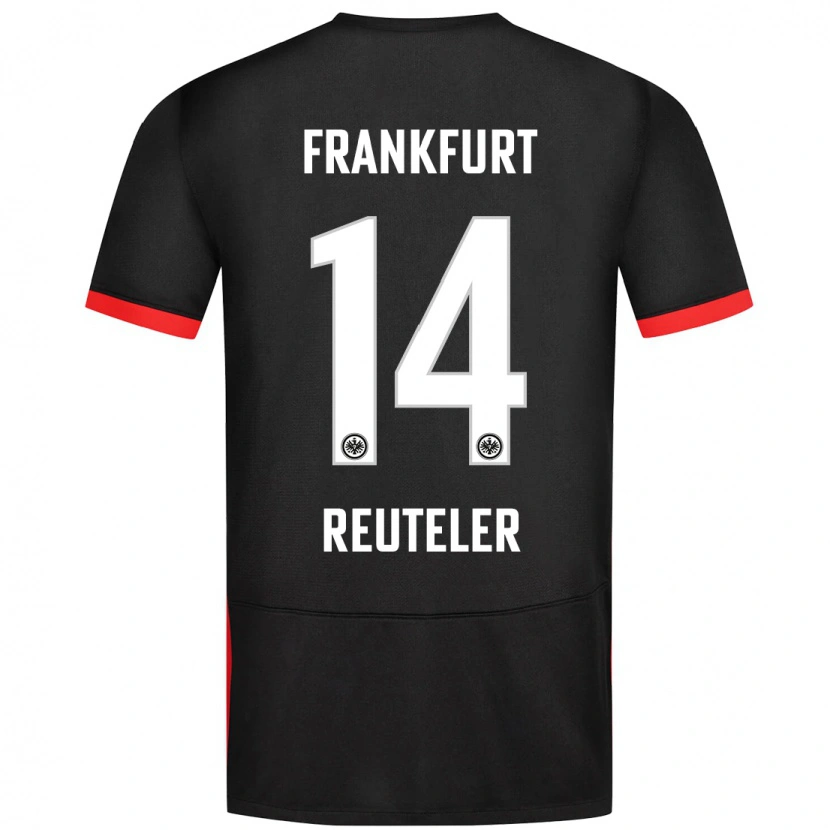 Danxen Kinder Géraldine Reuteler #14 Schwarz Auswärtstrikot Trikot 2024/25 T-Shirt Schweiz