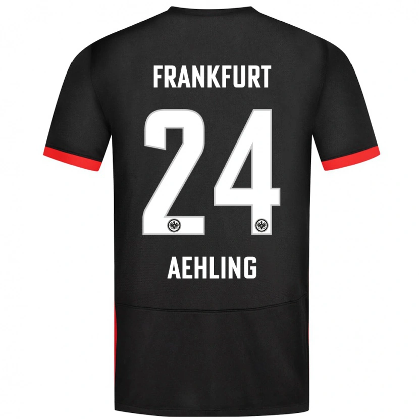 Danxen Kinder Anna Aehling #24 Schwarz Auswärtstrikot Trikot 2024/25 T-Shirt Schweiz