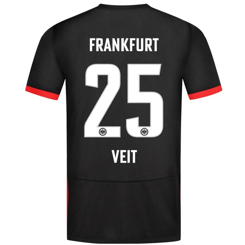 Danxen Kinder Jella Veit #25 Schwarz Auswärtstrikot Trikot 2024/25 T-Shirt Schweiz