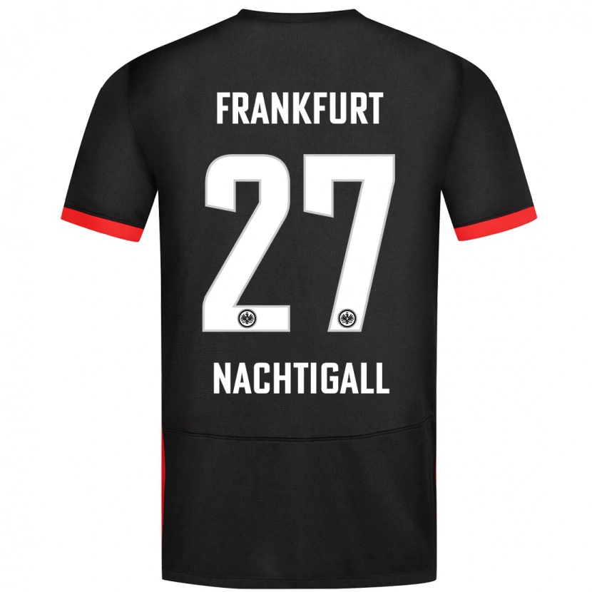 Danxen Kinder Sophie Nachtigall #27 Schwarz Auswärtstrikot Trikot 2024/25 T-Shirt Schweiz