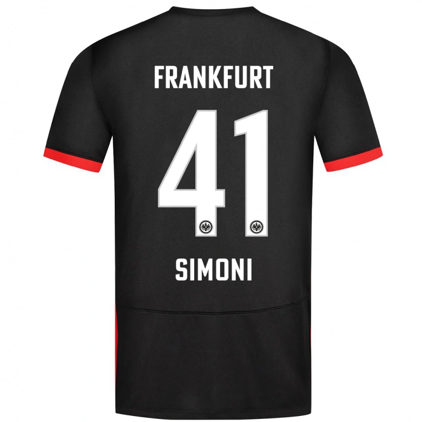 Danxen Kinder Simon Simoni #41 Schwarz Auswärtstrikot Trikot 2024/25 T-Shirt Schweiz