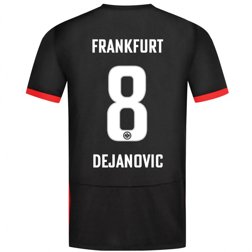 Danxen Kinder Daniel Dejanovic #8 Schwarz Auswärtstrikot Trikot 2024/25 T-Shirt Schweiz