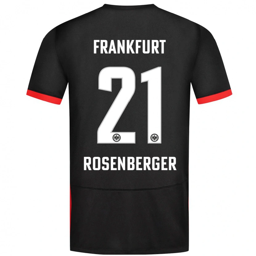 Danxen Kinder Robin Rosenberger #21 Schwarz Auswärtstrikot Trikot 2024/25 T-Shirt Schweiz