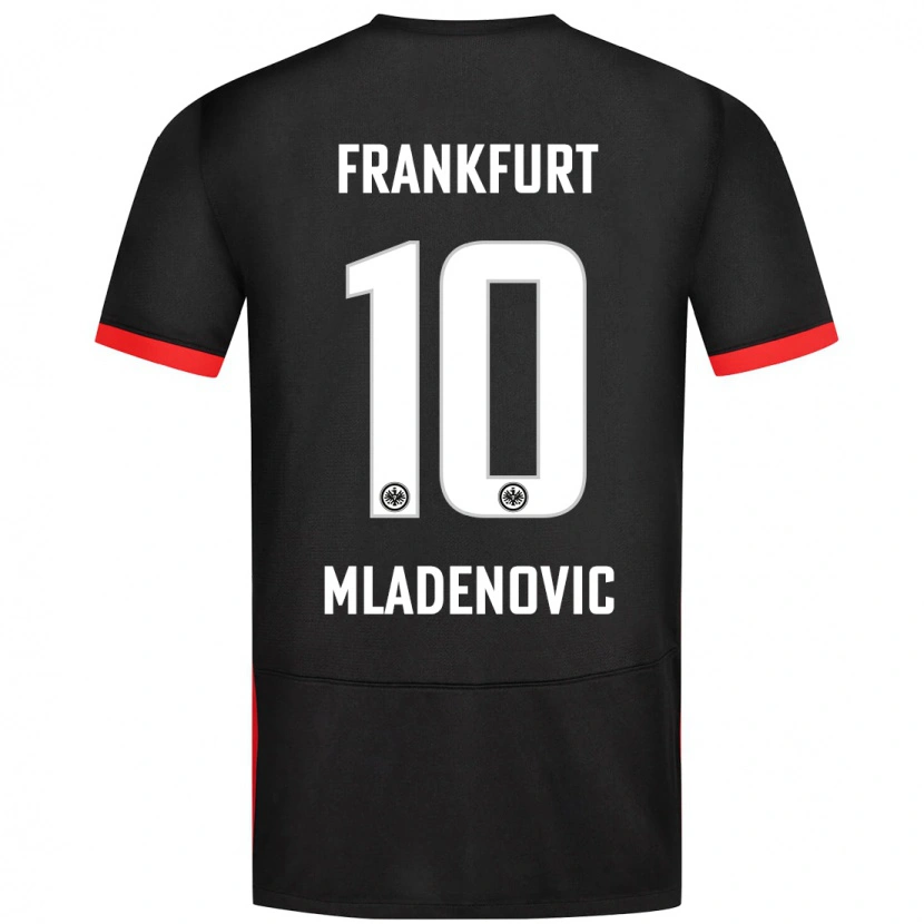 Danxen Kinder Marko Mladenovic #10 Schwarz Auswärtstrikot Trikot 2024/25 T-Shirt Schweiz