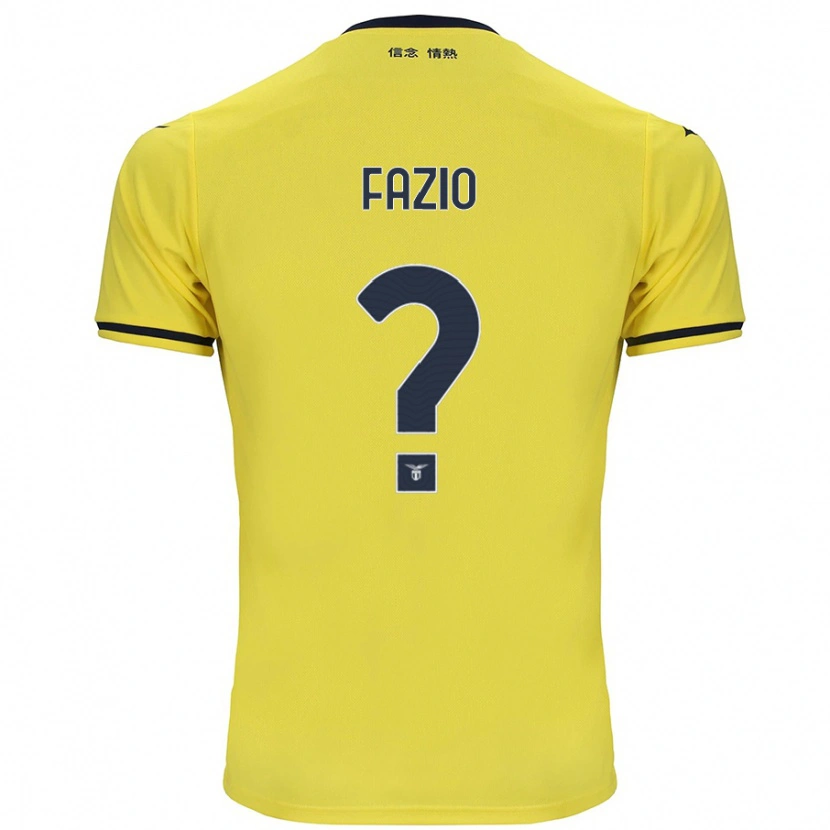 Danxen Kinder Francesco Fazio #0 Gelb Auswärtstrikot Trikot 2024/25 T-Shirt Schweiz