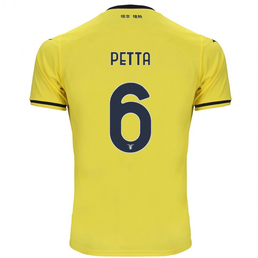 Danxen Kinder Andrea Petta #6 Gelb Auswärtstrikot Trikot 2024/25 T-Shirt Schweiz