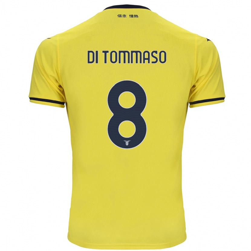 Danxen Kinder Leonardo Di Tommaso #8 Gelb Auswärtstrikot Trikot 2024/25 T-Shirt Schweiz