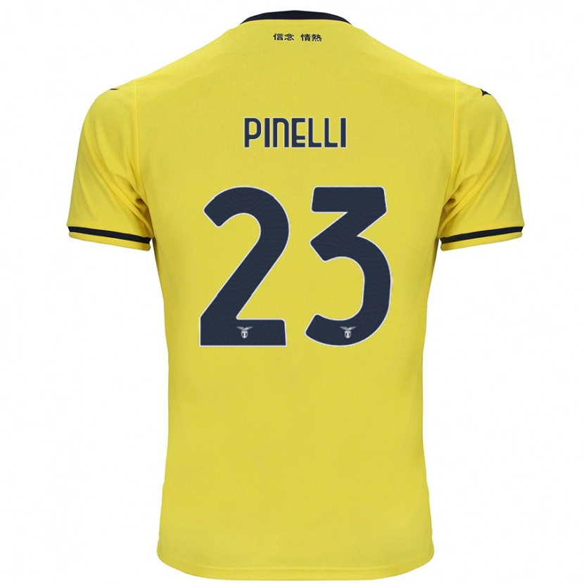 Danxen Kinder Pietro Pinelli #23 Gelb Auswärtstrikot Trikot 2024/25 T-Shirt Schweiz