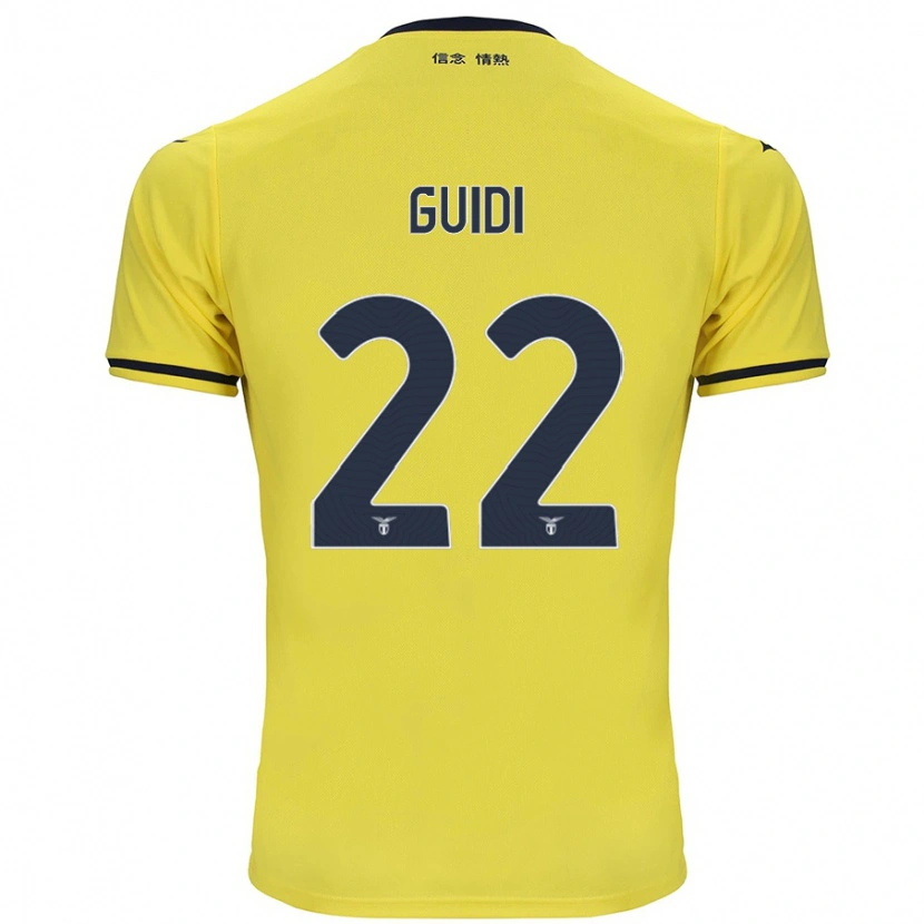 Danxen Kinder Emma Guidi #22 Gelb Auswärtstrikot Trikot 2024/25 T-Shirt Schweiz